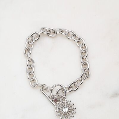 Rhodélis bracelet - White silver