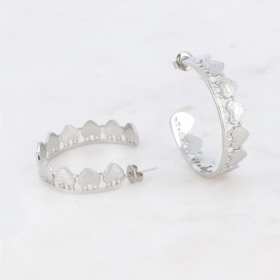 Mercey hoop earrings - Silver