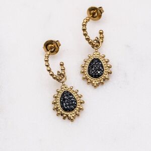 Boucles Alhambra - zircon noir