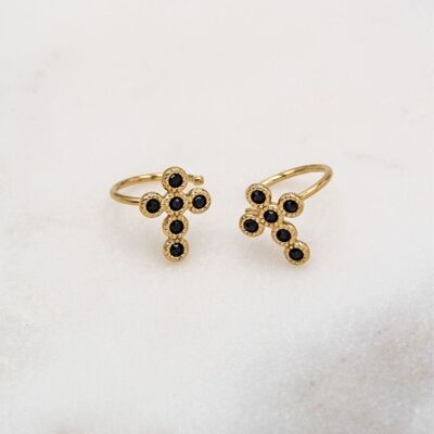 Boucle Ears cuff Cruzia - noir