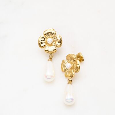 Amarylina earrings - White mother-of-pearl