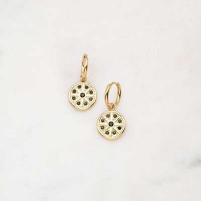 Idriline earrings - Black gold