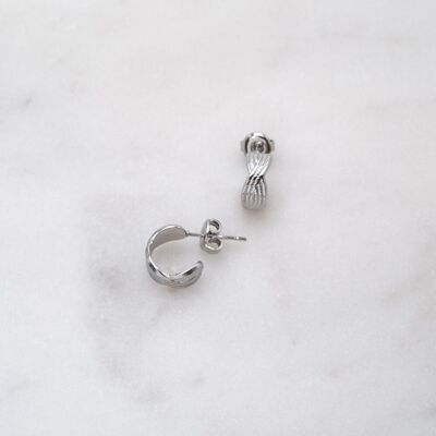 Mini Abbie earrings - silver