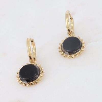 Dana earrings - Black gold