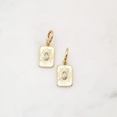 Pendientes Elvenie - Oro blanco