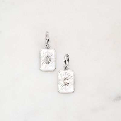 Elvenie earrings - White silver