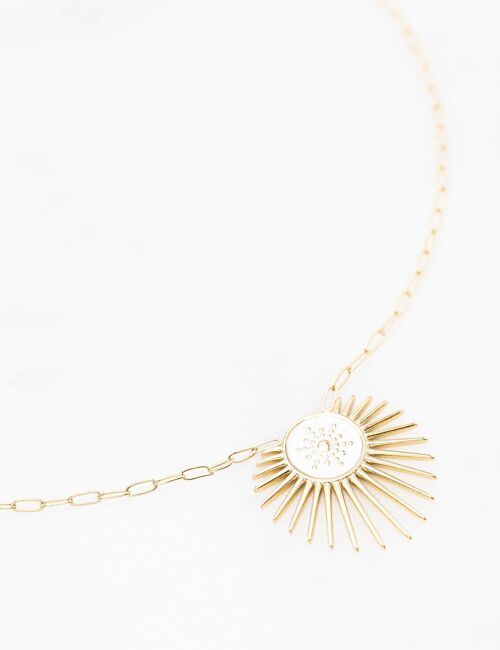 Collier Solarina - Doré blanc