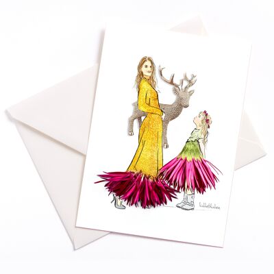 Look at the moose - card with color core and envelope | 214