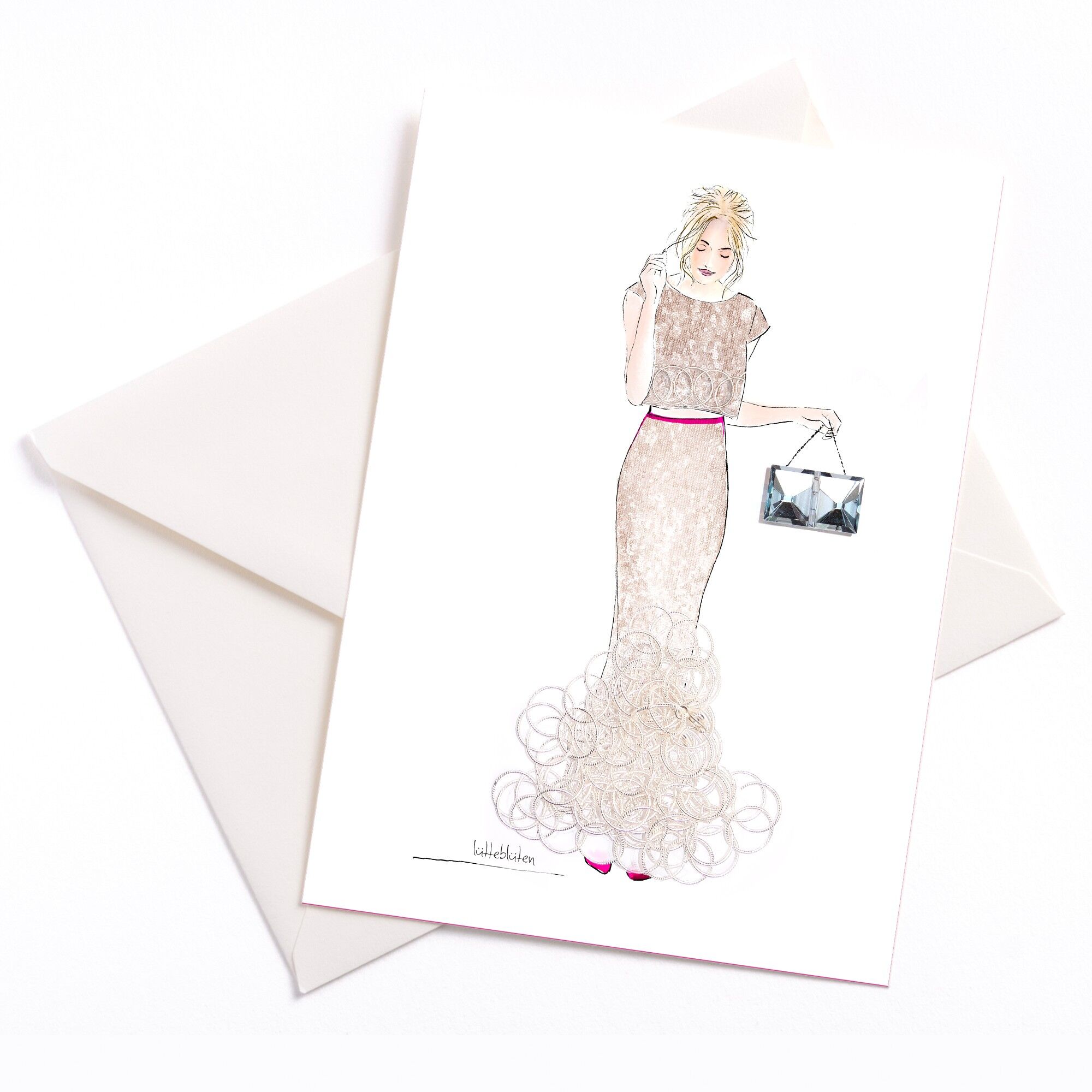 Bling-Bling - biglietto con anima colorata e busta | 124