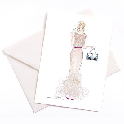 Bling-Bling - card with color core and envelope | 124