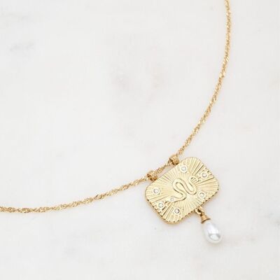Cléophéline necklace - White mother-of-pearl