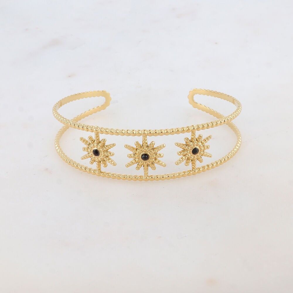 Estelline Armreif – Schwarzgold