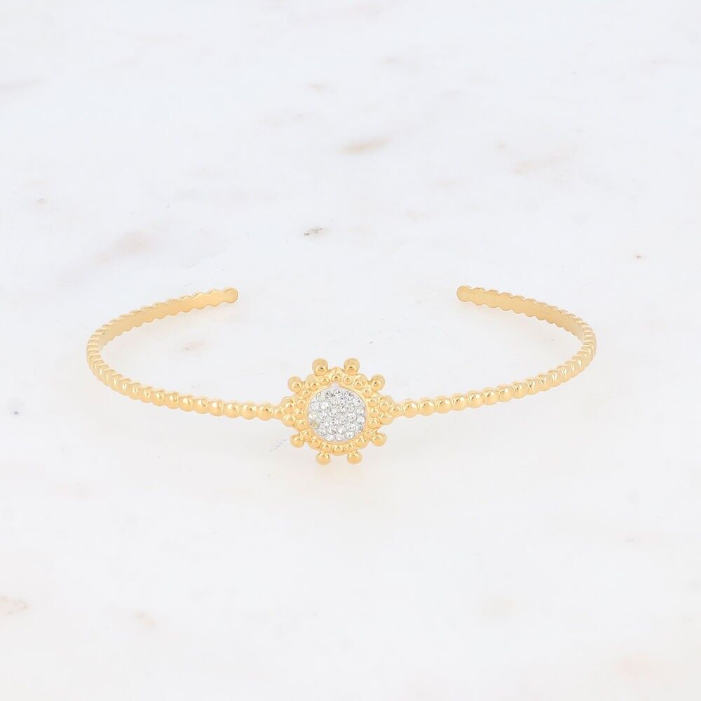 Mickaela Armreif – Gold Weiß