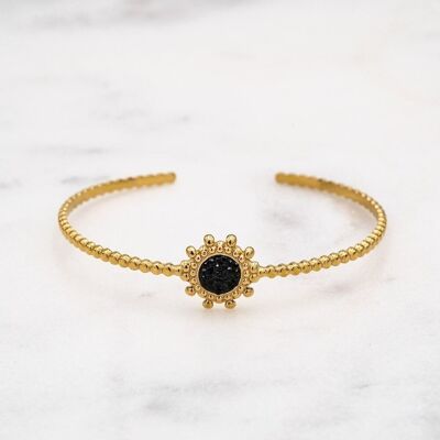 Mickaela bangle - black zircon