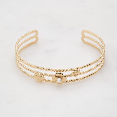 Amaryl Bangle - white mother-of-pearl