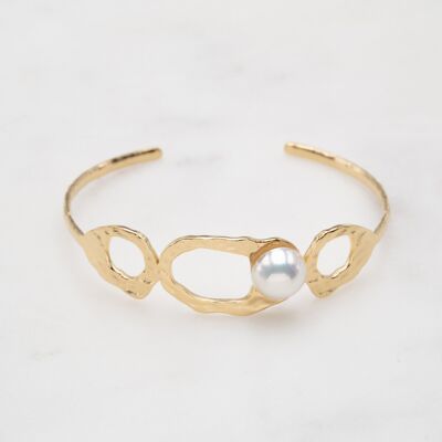 Kailea Bangle - white mother-of-pearl