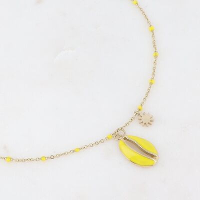 Cauri Pop Necklace - Yellow Gold