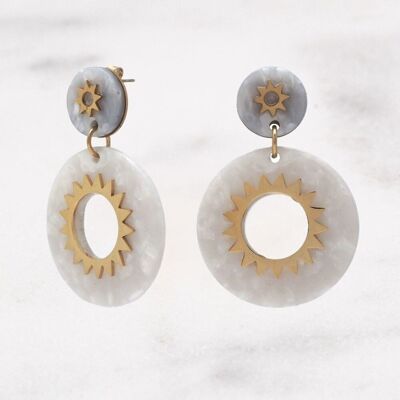 Cysca earrings - White gold