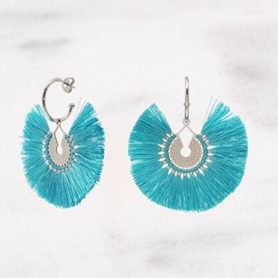 Aiyanna Earrings - Silver Blue