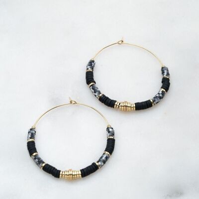 Boraelle earrings - Black gold