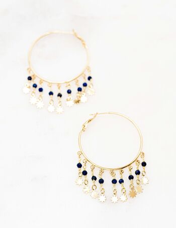 Boucles Azurelia - lapis lazuli 1