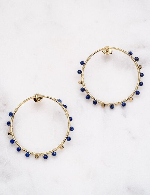 Boucles Lucile - Lapis-Lazuli