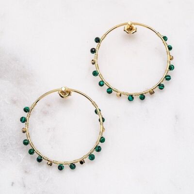 Lucile earrings - Malachite