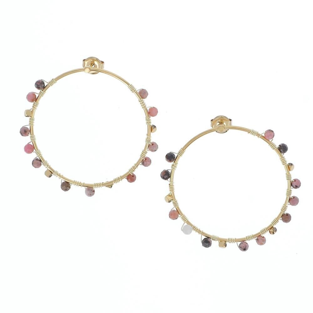 Orecchini Lucile - Rhodonite