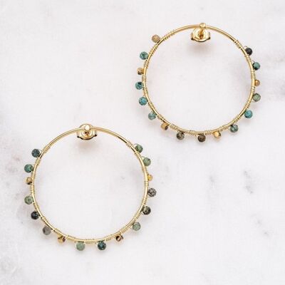 Lucile Earrings - African Turquoise