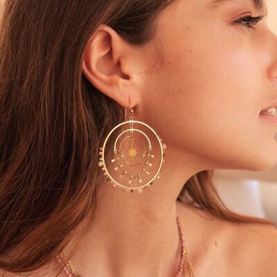 Amalya earrings - rhodonite