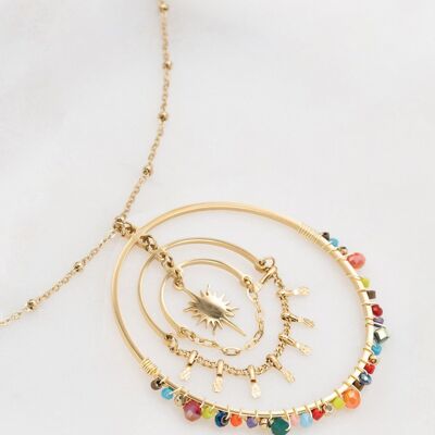 Amalya necklace - multi gold