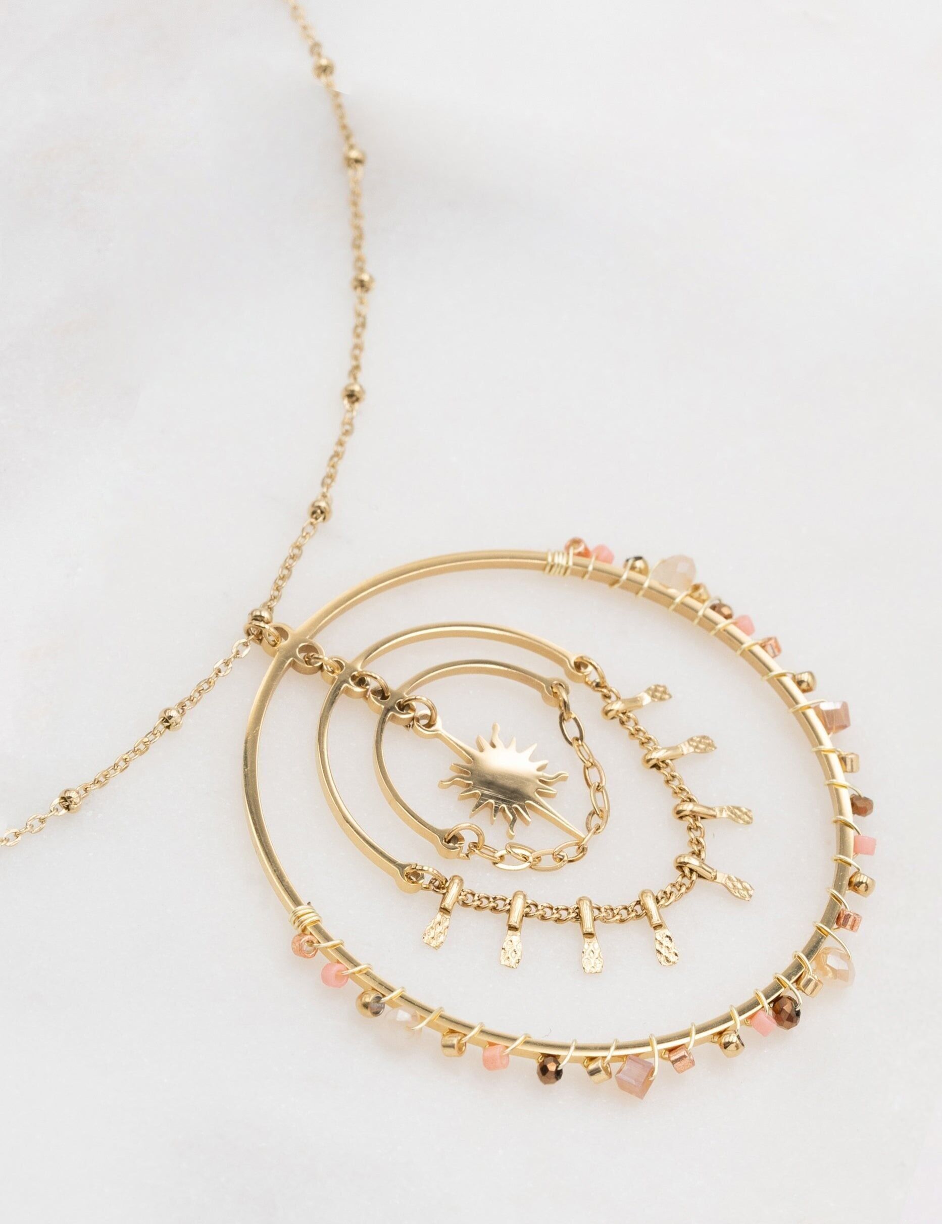 Collana Amalya - rodonite