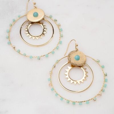 Boucles Jasminaé - Amazonite