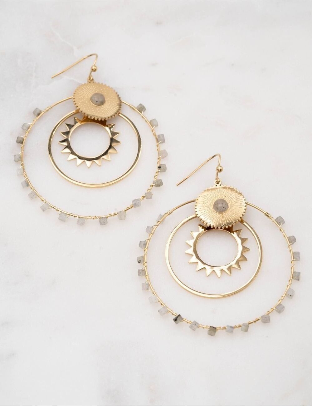 Orecchini Jasminaé - Labradorite