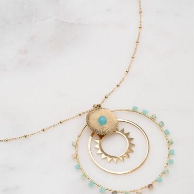 Jasminaé long necklace - Amazonite