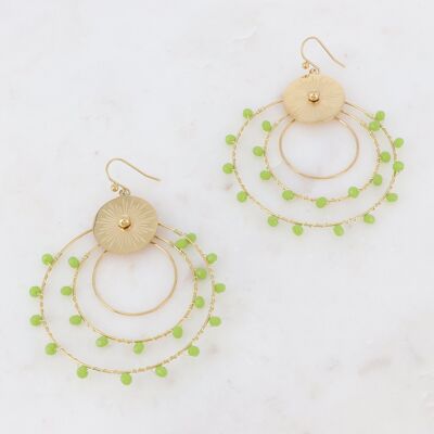 Syriella earrings - Green gold