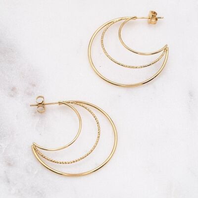 Triologia Earrings - Gold