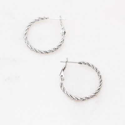Twist Earrings - Silver