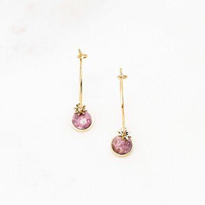 Iseolie earrings - rhodonite
