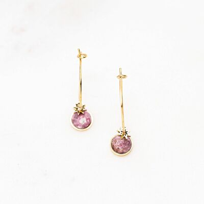 Boucles Iseolie - rhodonite