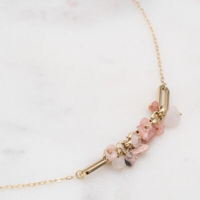 Pharelle necklace - rhodonite
