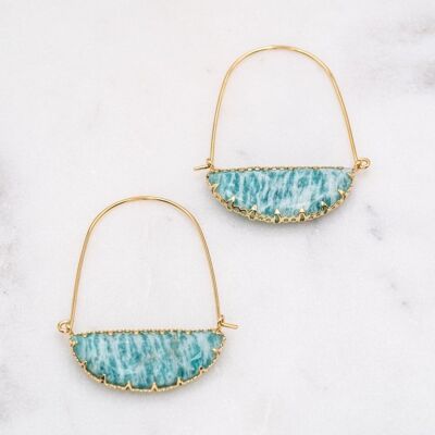 Boucles Maelle - Amazonite