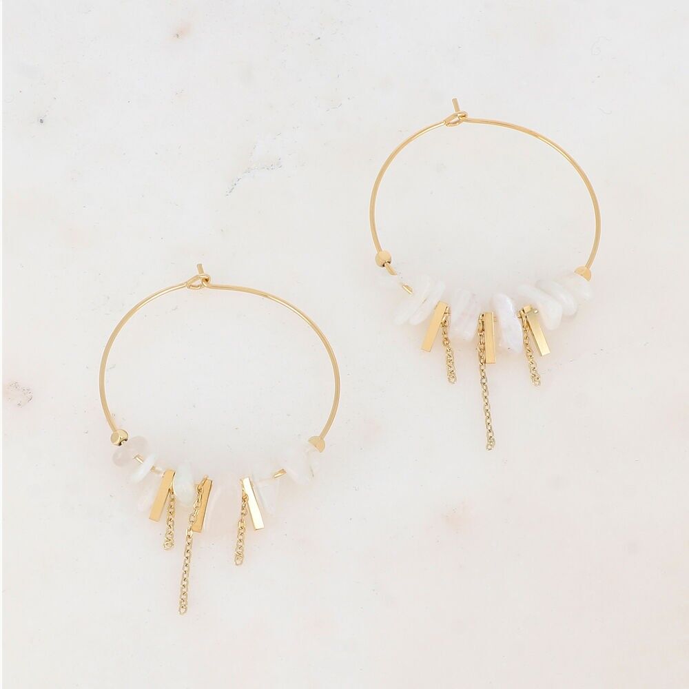 Emma Hoops - Agata bianca