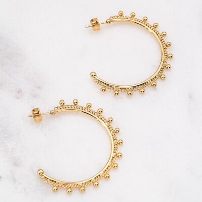 Isabella Large earrings - gold