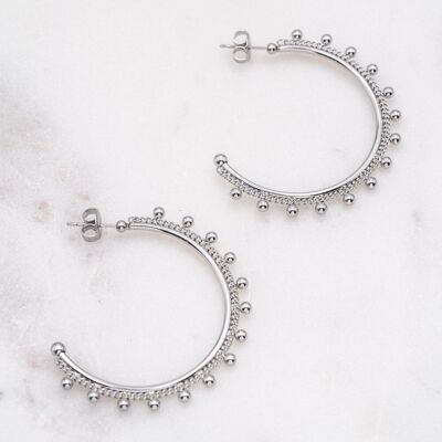 Isabella Large earrings - silver
