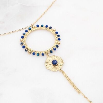 Collier Narciss - lapis lazuli