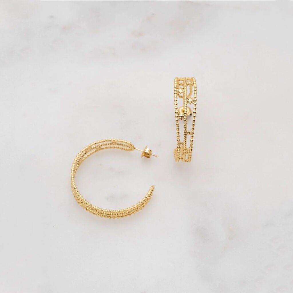 Boucles Carmella - Doré