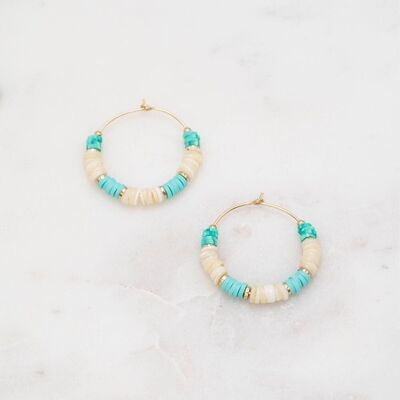 Boraelie earrings - Turquoise gold