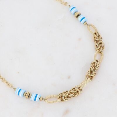 Boramaily necklace - Blue gold