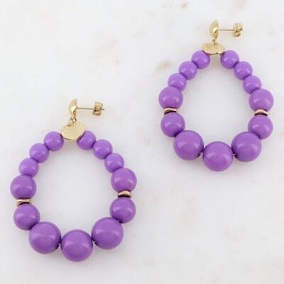 Soriana Earrings - Violet Gold